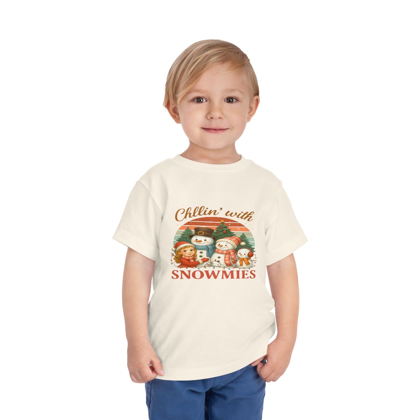 Chillin' with Snowmies Toddler Christmas Tee