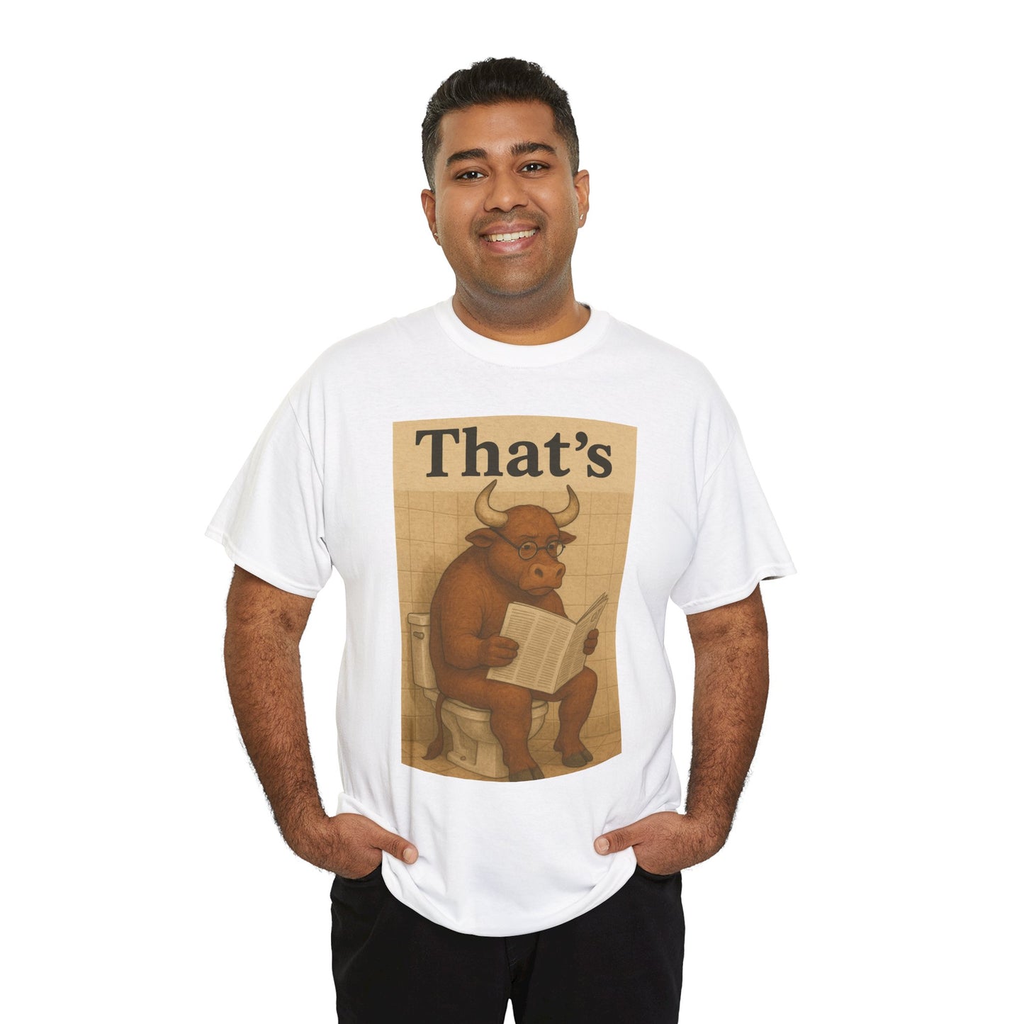 Bull on Toilet Unisex Tee