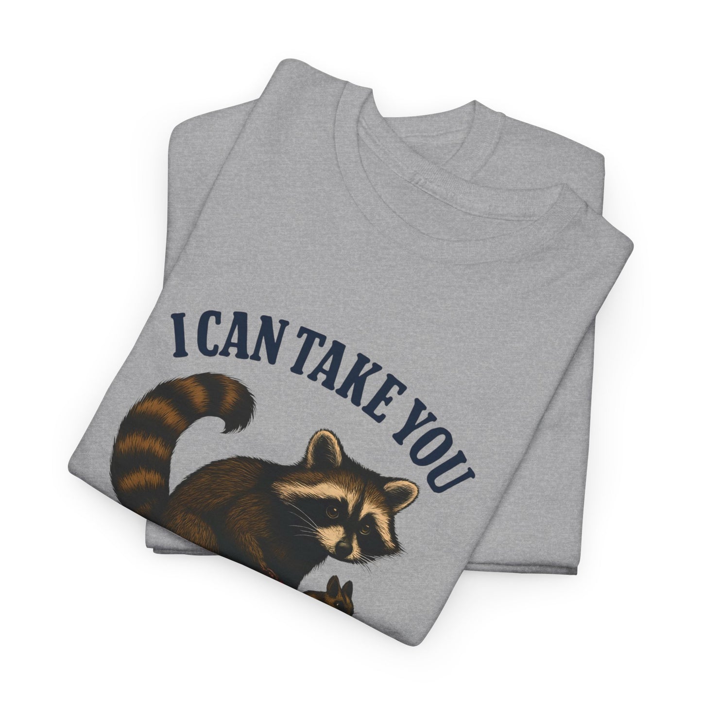 Cotton Tee Vintage Raccoon Bicycle Graphic Shirt