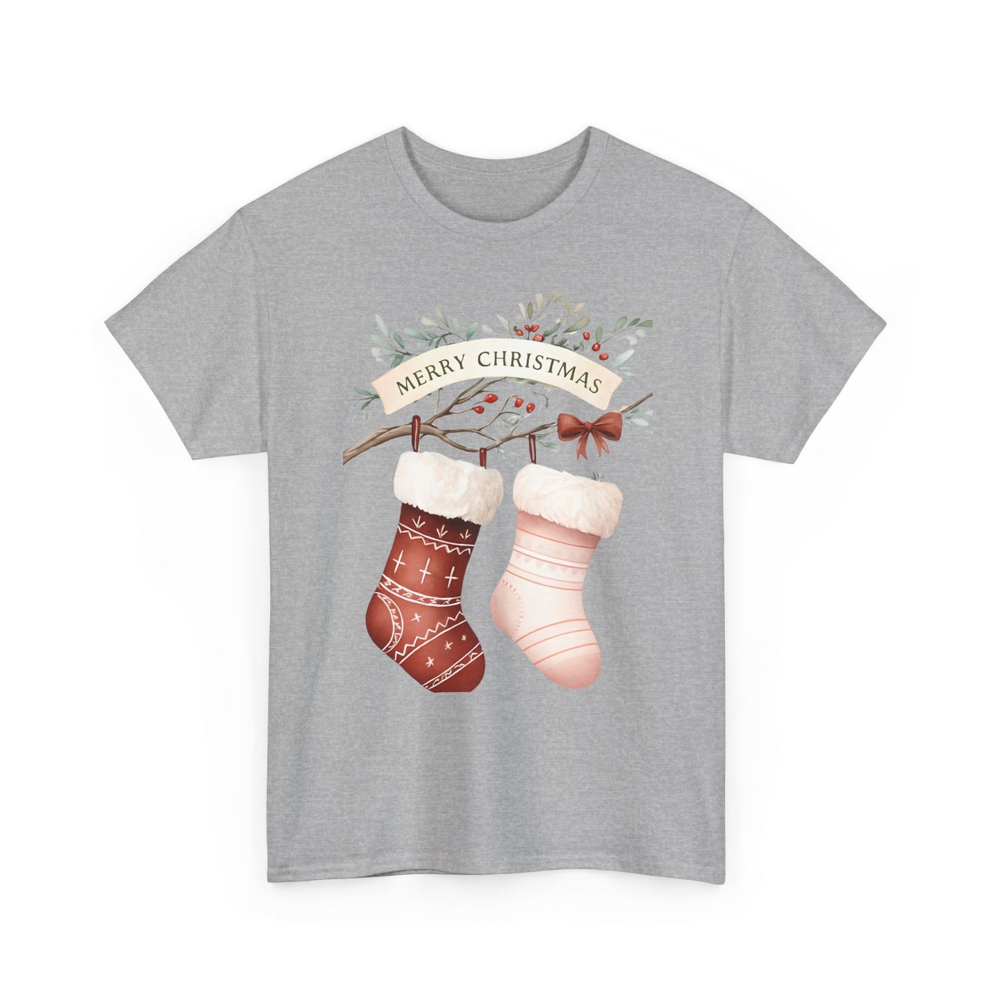 Watercolor Christmas Stocking Tee - Hope & Love