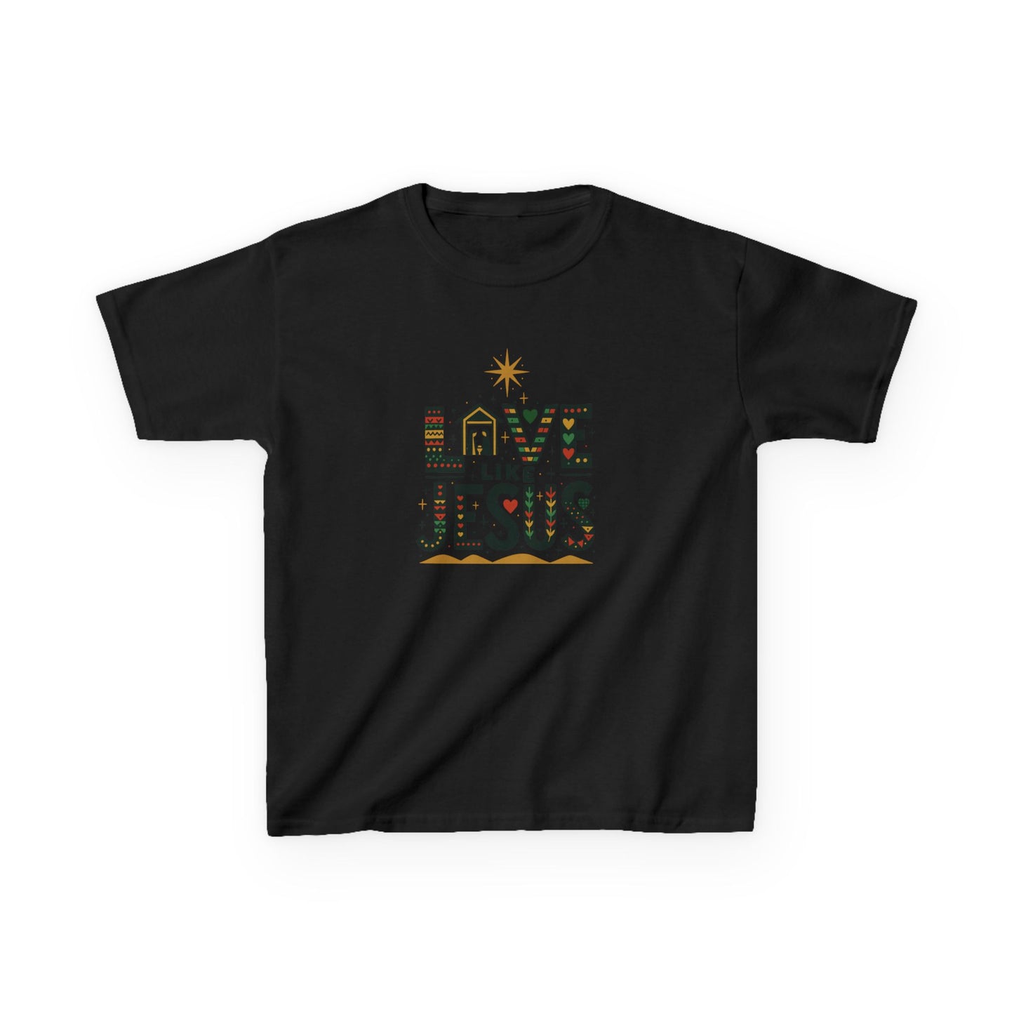 Live Like Jesus Christmas Dinosaur Tee