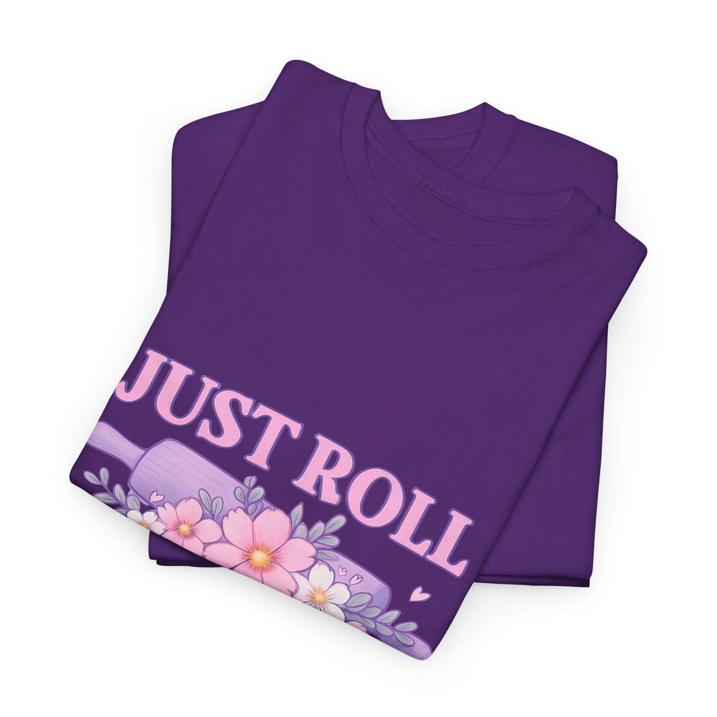Floral Tee 'Just Roll With It'