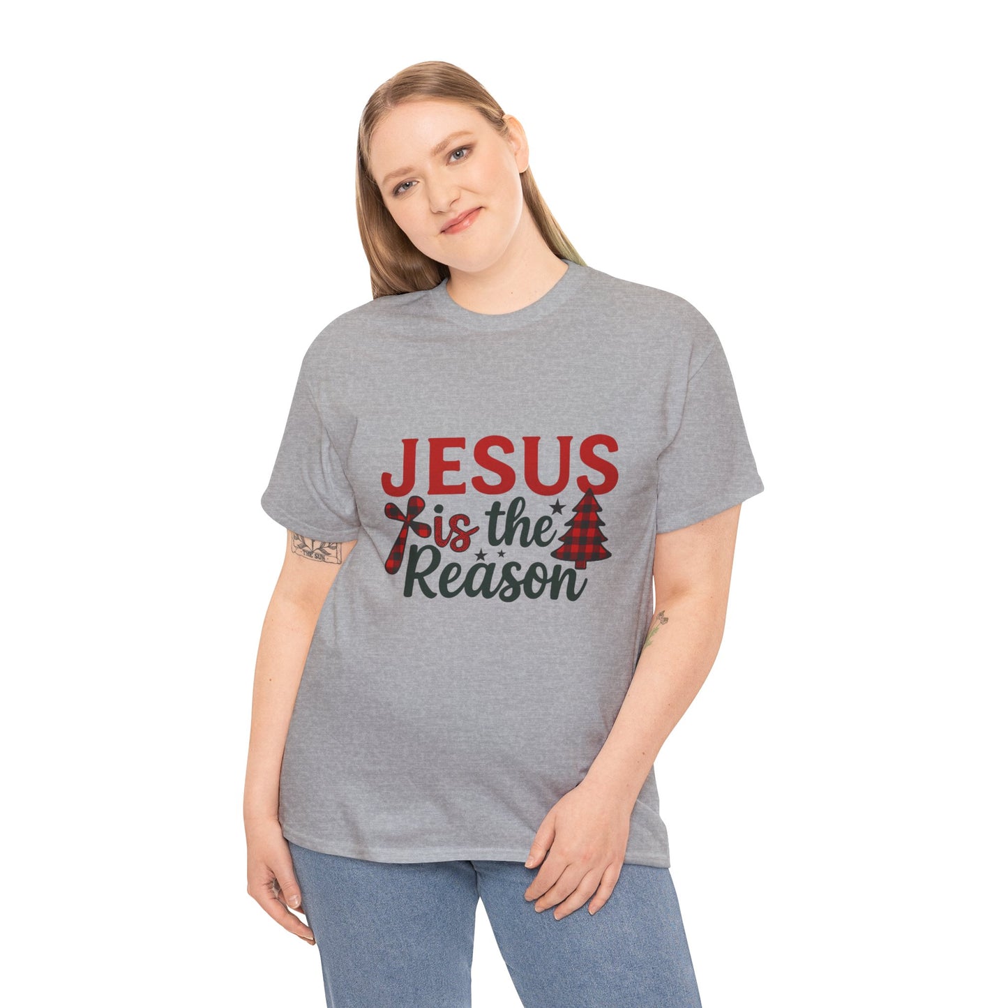 Jesus is the Reason Christmas Tee - Faith-Based Holiday Gift