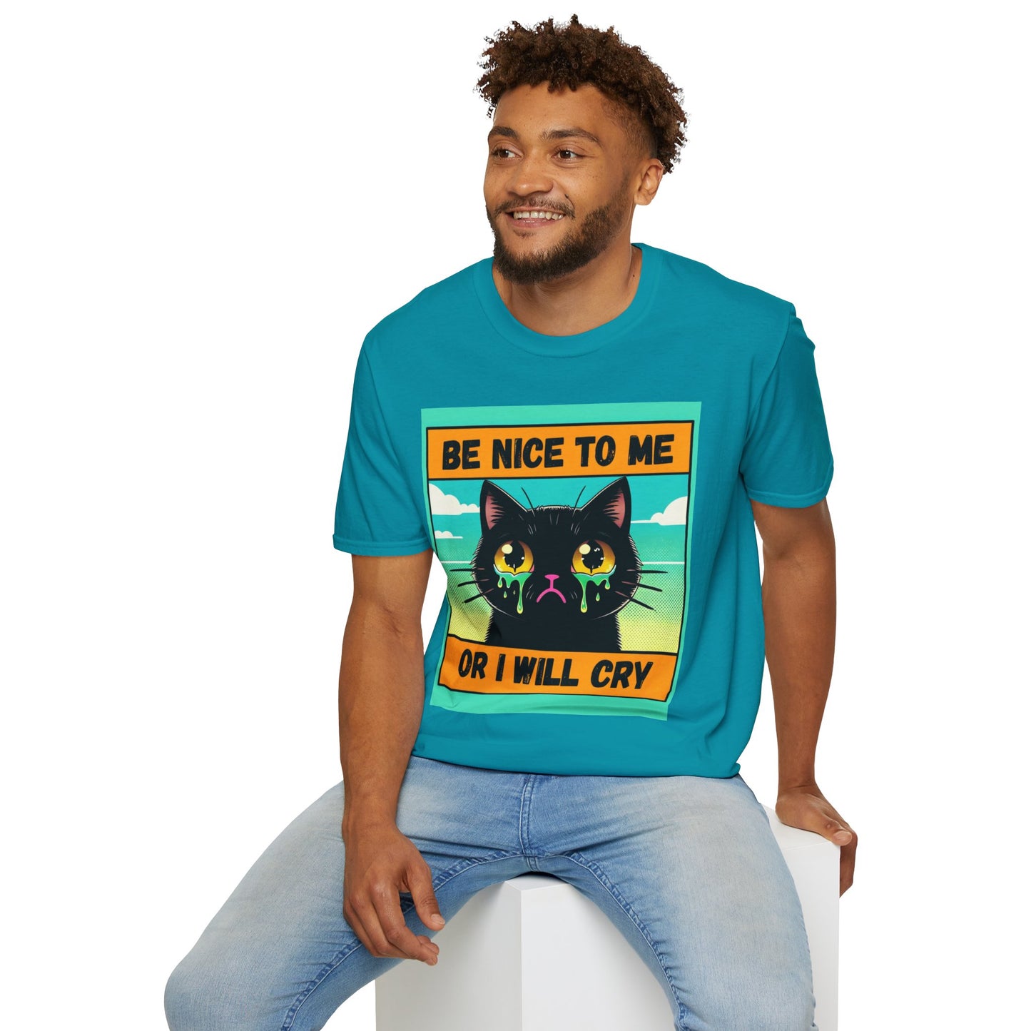 Playful Cat Graphic Tee, Unisex T-Shirt, Gift for Cat Lovers, Cute Animal Apparel, Funny Pet Quote Shirt