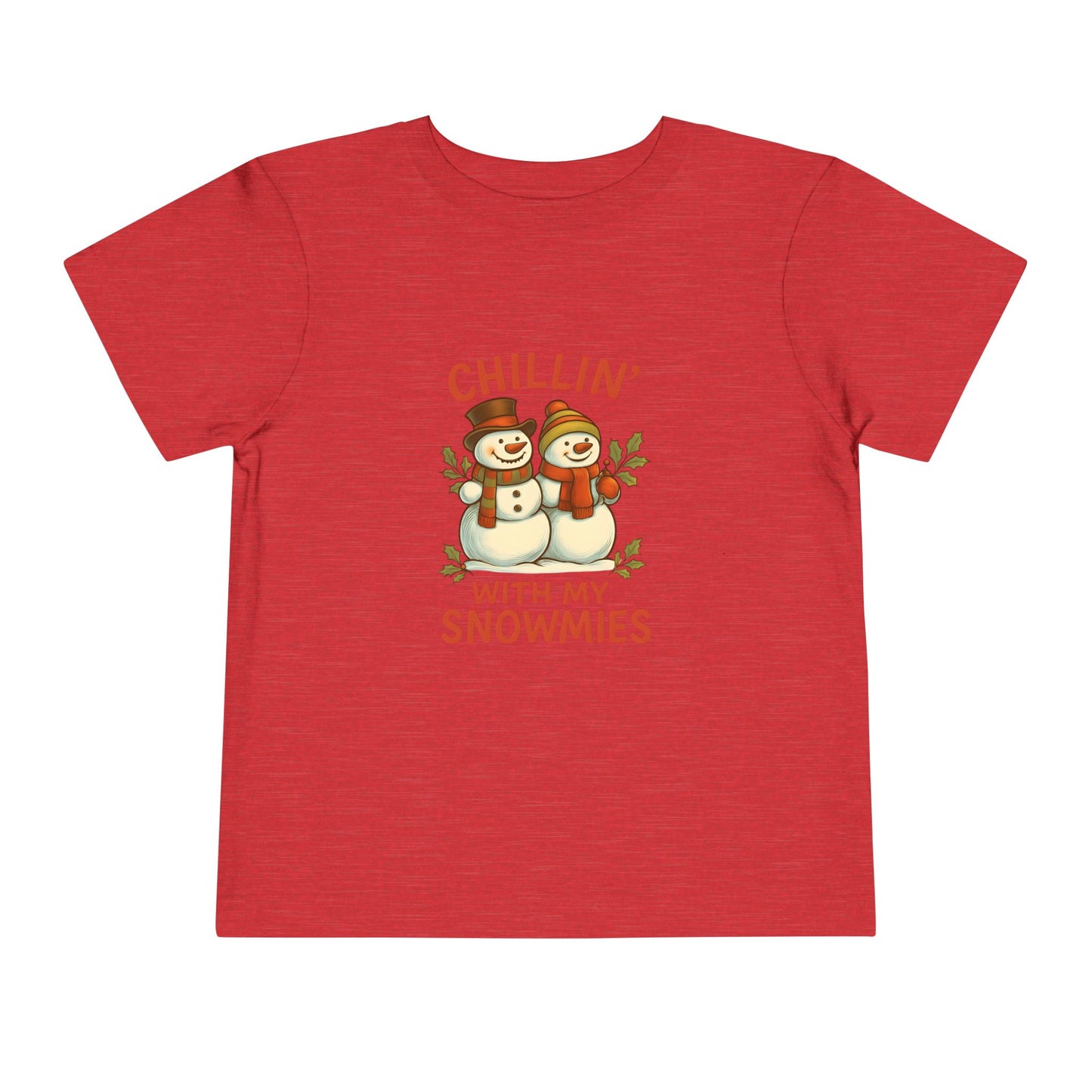 Chillin' With My Snowmies Toddler Christmas Tee
