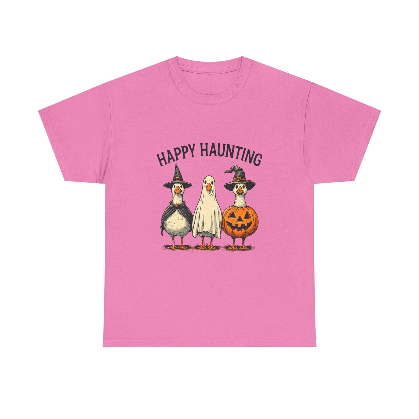 Happy Haunting Geese Halloween Tee