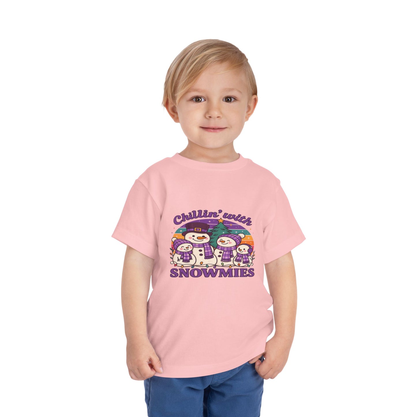 Chillin' with Snowmies Toddler Christmas Tee