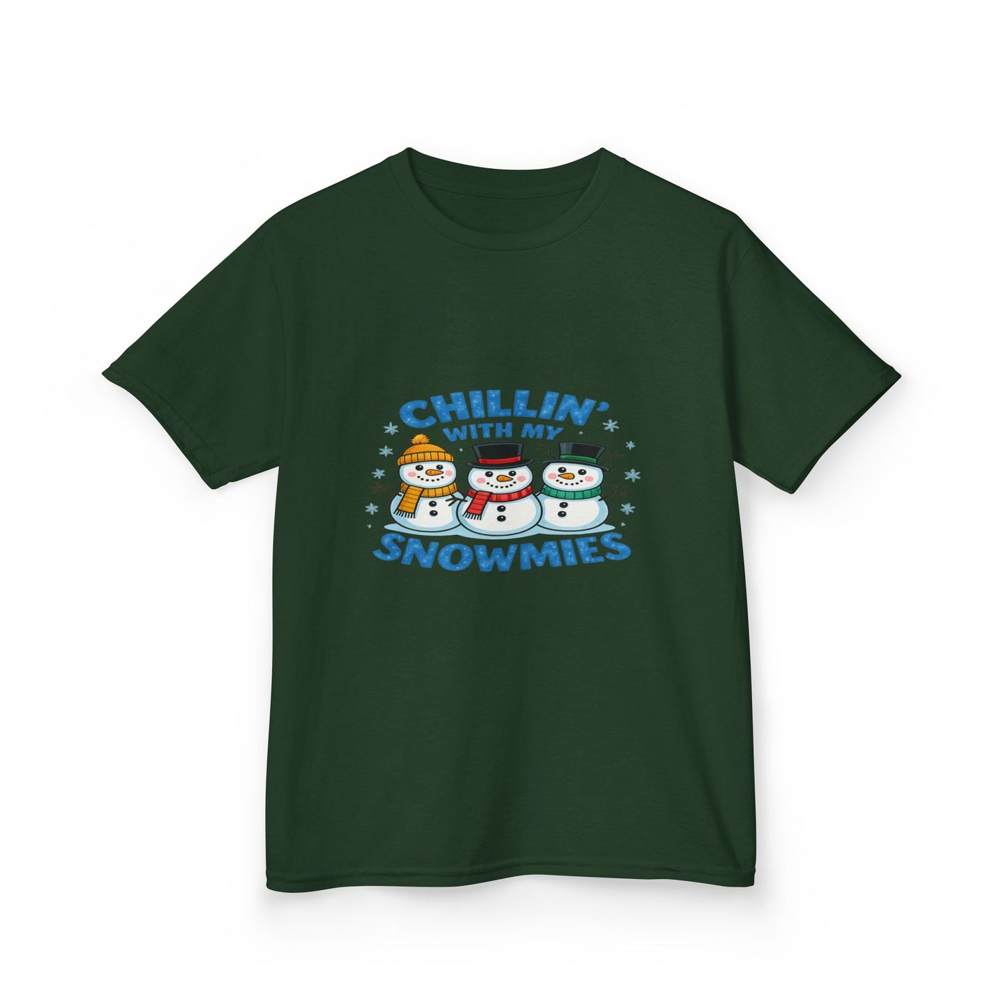 Chillin' with My Snowmies Christmas Tee - Kids Holiday Shirt