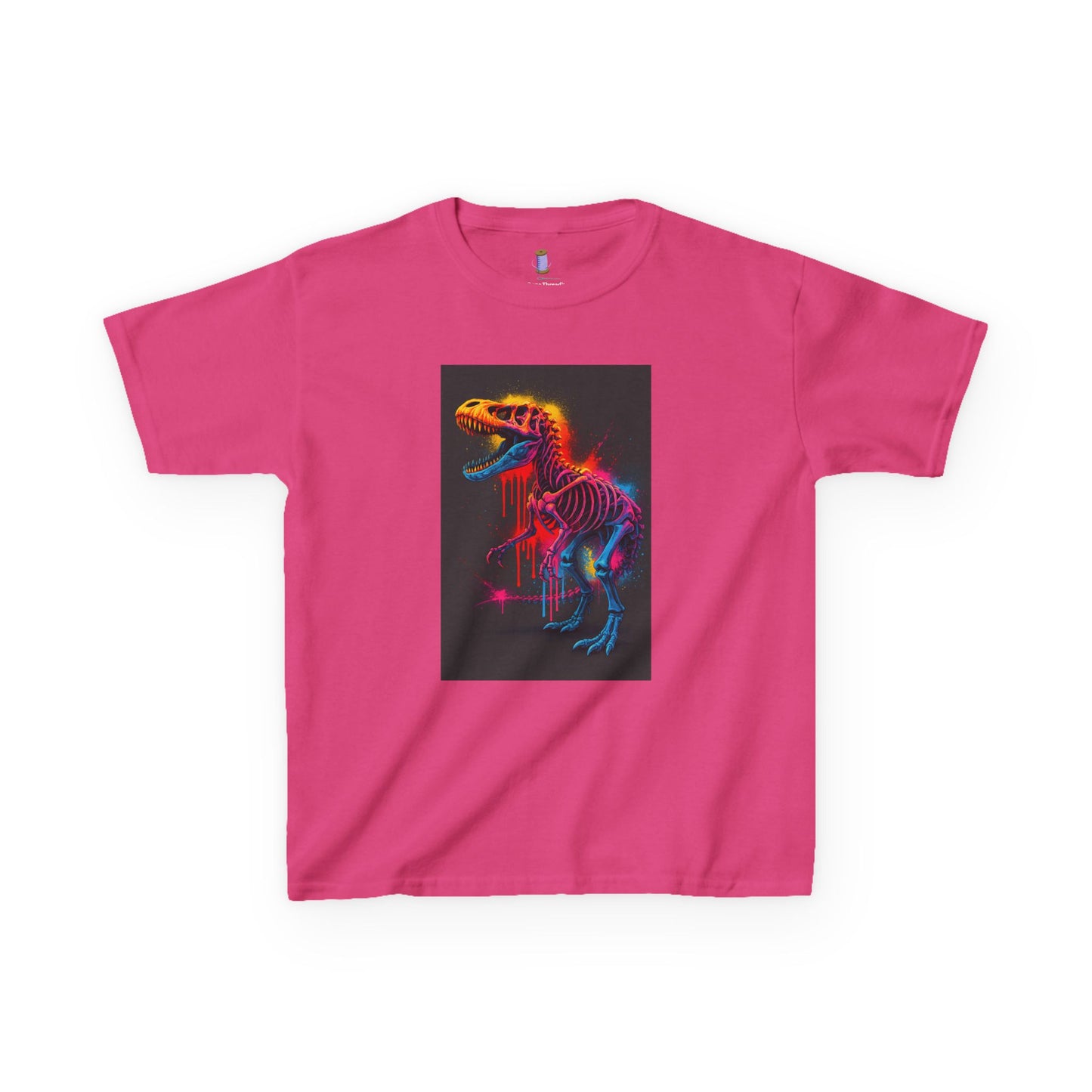 Kids Dinosaur Glow Tee, Fun Kids T-Shirt, Dino Shirt for Kids, Birthday Gift, Unique Kids Clothing, Animal Lover Apparel