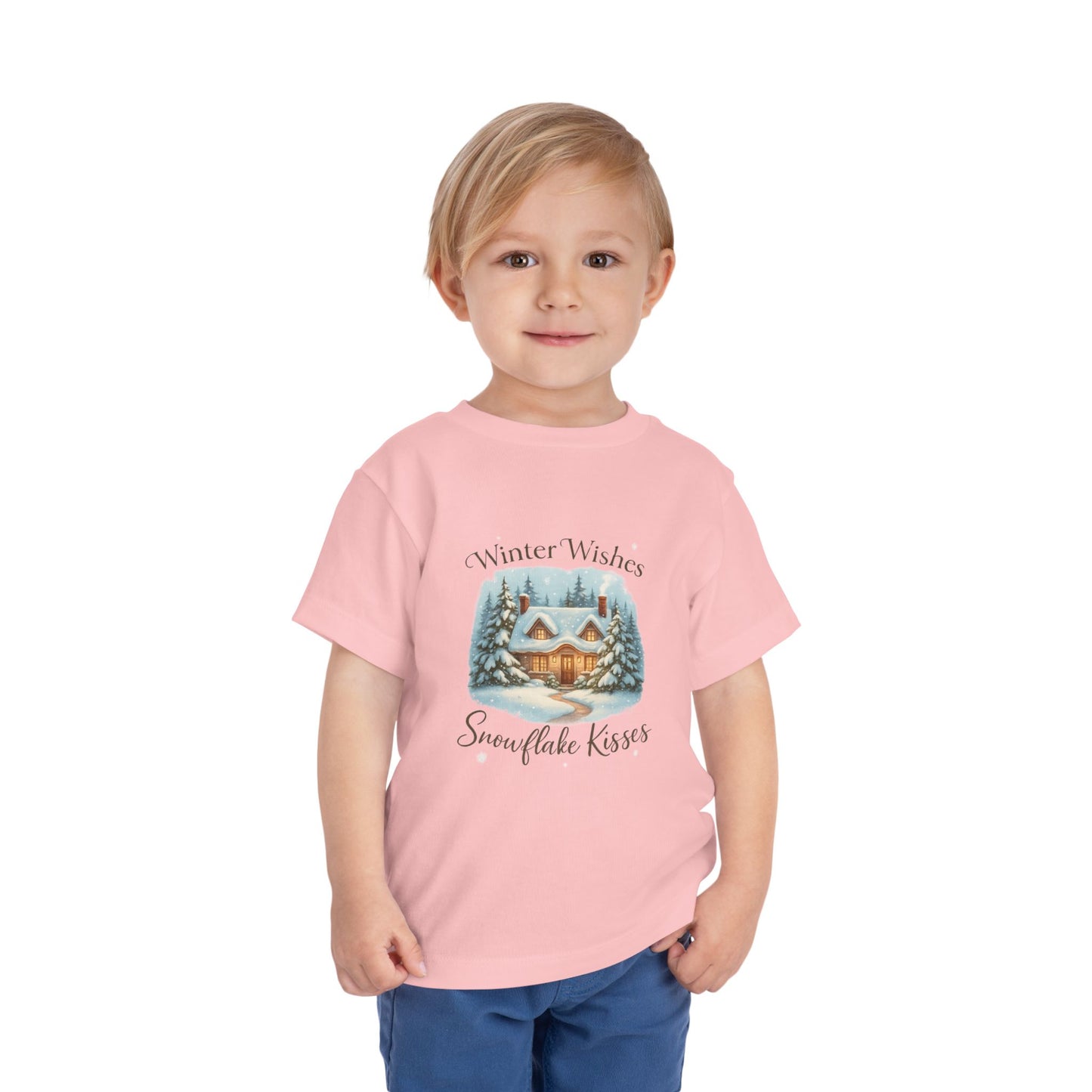 Winter Wishes Cottage Christmas Tee - Toddler Holiday
