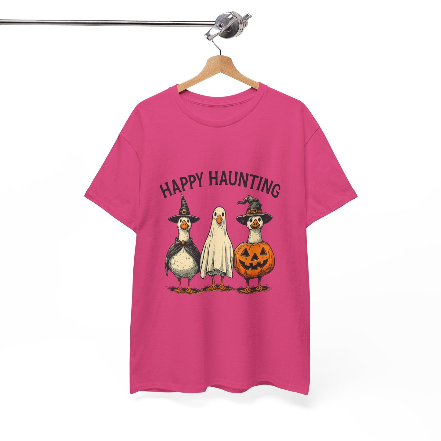 Happy Haunting Geese Halloween Tee