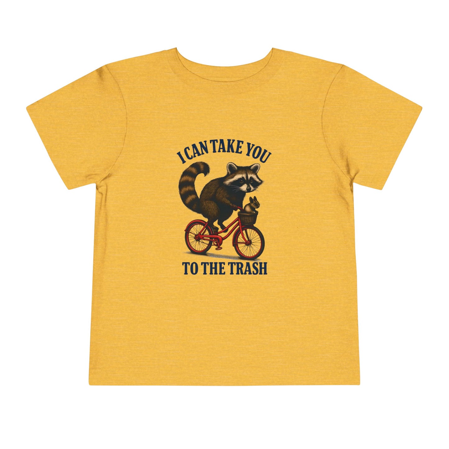 Raccoon Bike Ride Toddler Christmas Tee