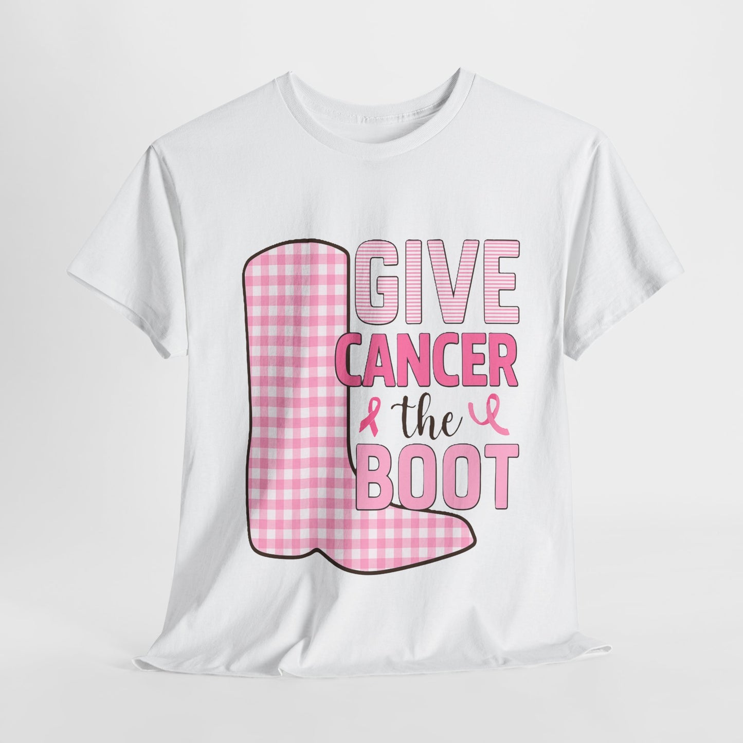 Give Cancer the Boot - Breast Cancer Awareness Tee