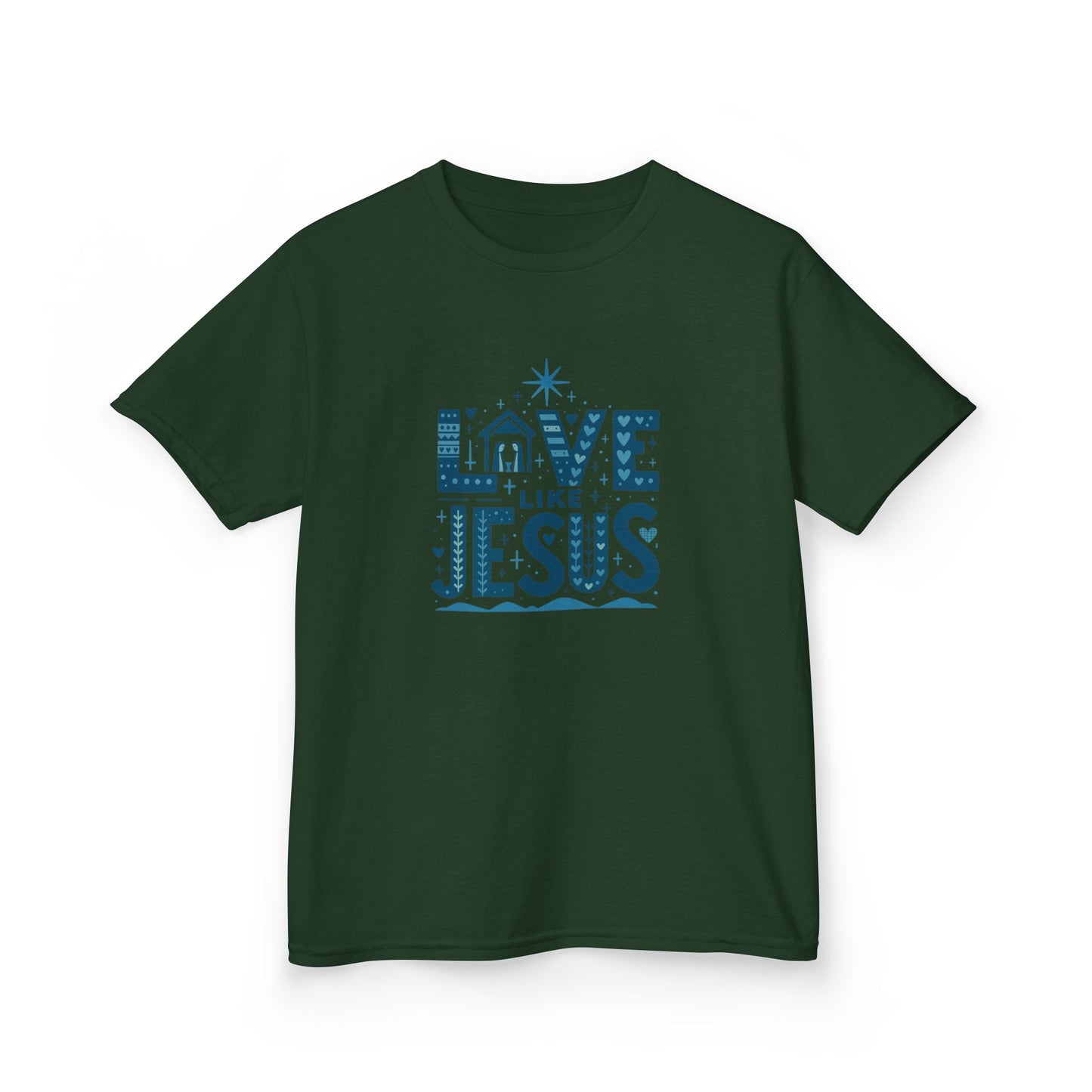 Love Like Jesus Christmas Dinosaur Tee