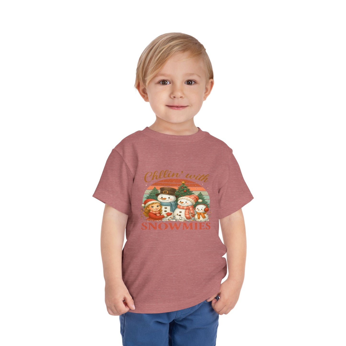 Chillin' with Snowmies Toddler Christmas Tee