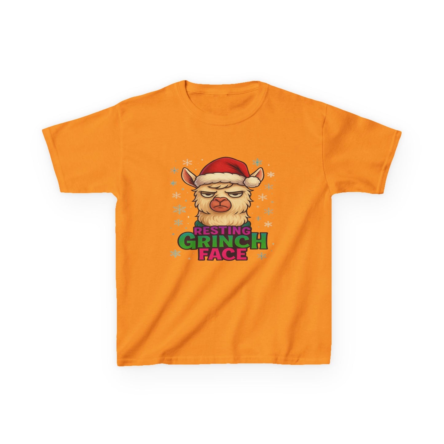 Grumpy Llama Christmas Tee - Resting Grinch Face
