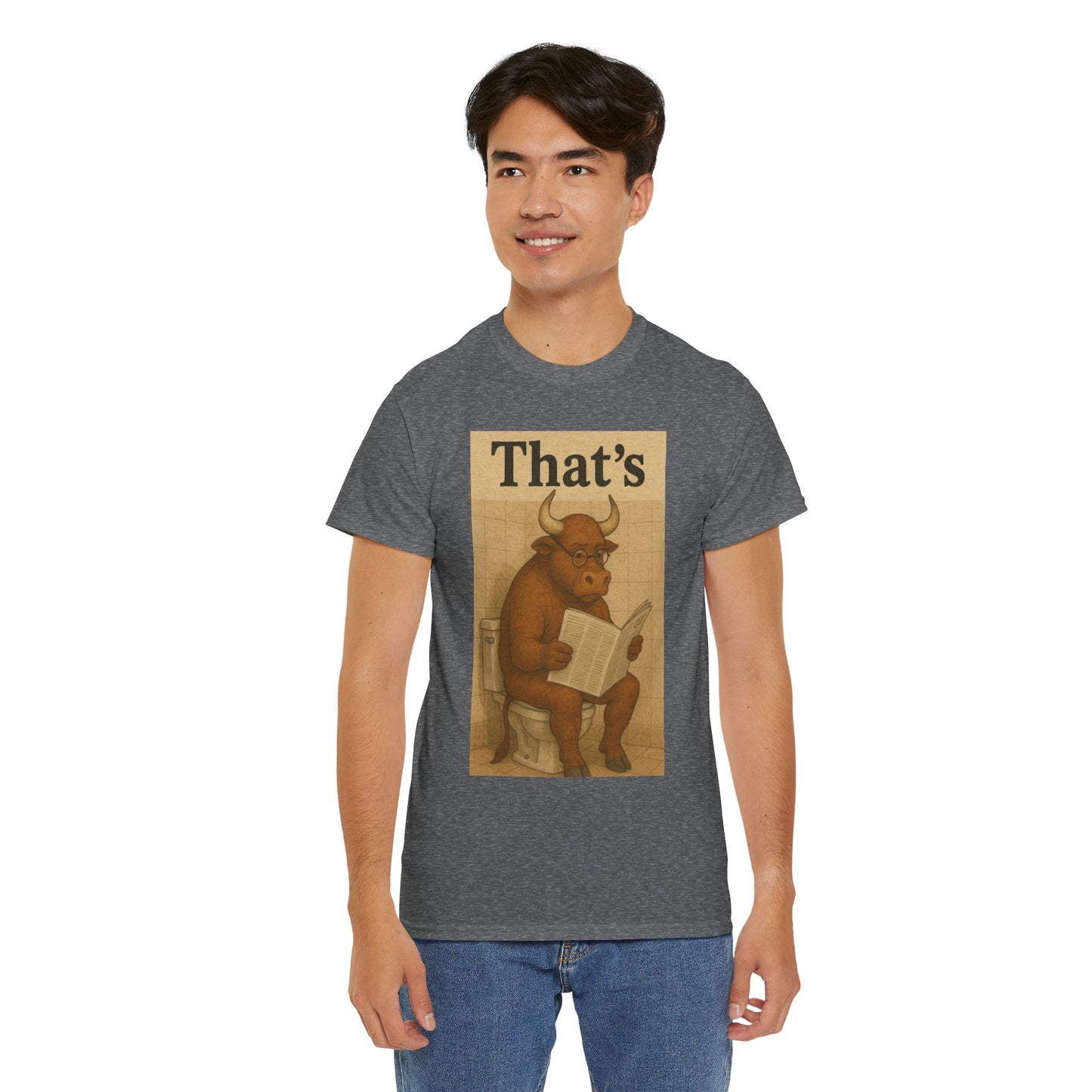 Bull on Toilet Unisex Tee