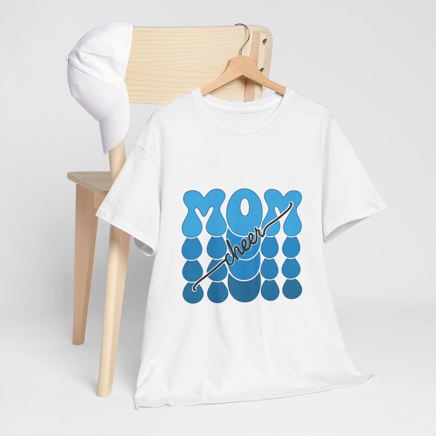 Blue Mom Cheer T-Shirt