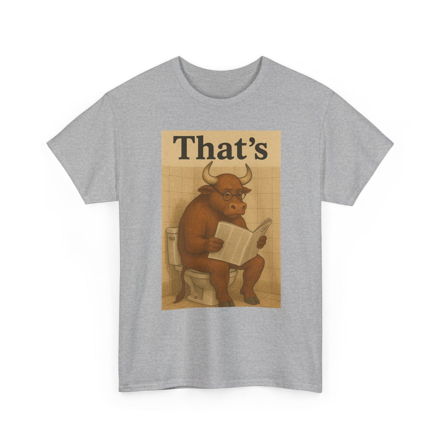 Bull on Toilet Unisex Tee