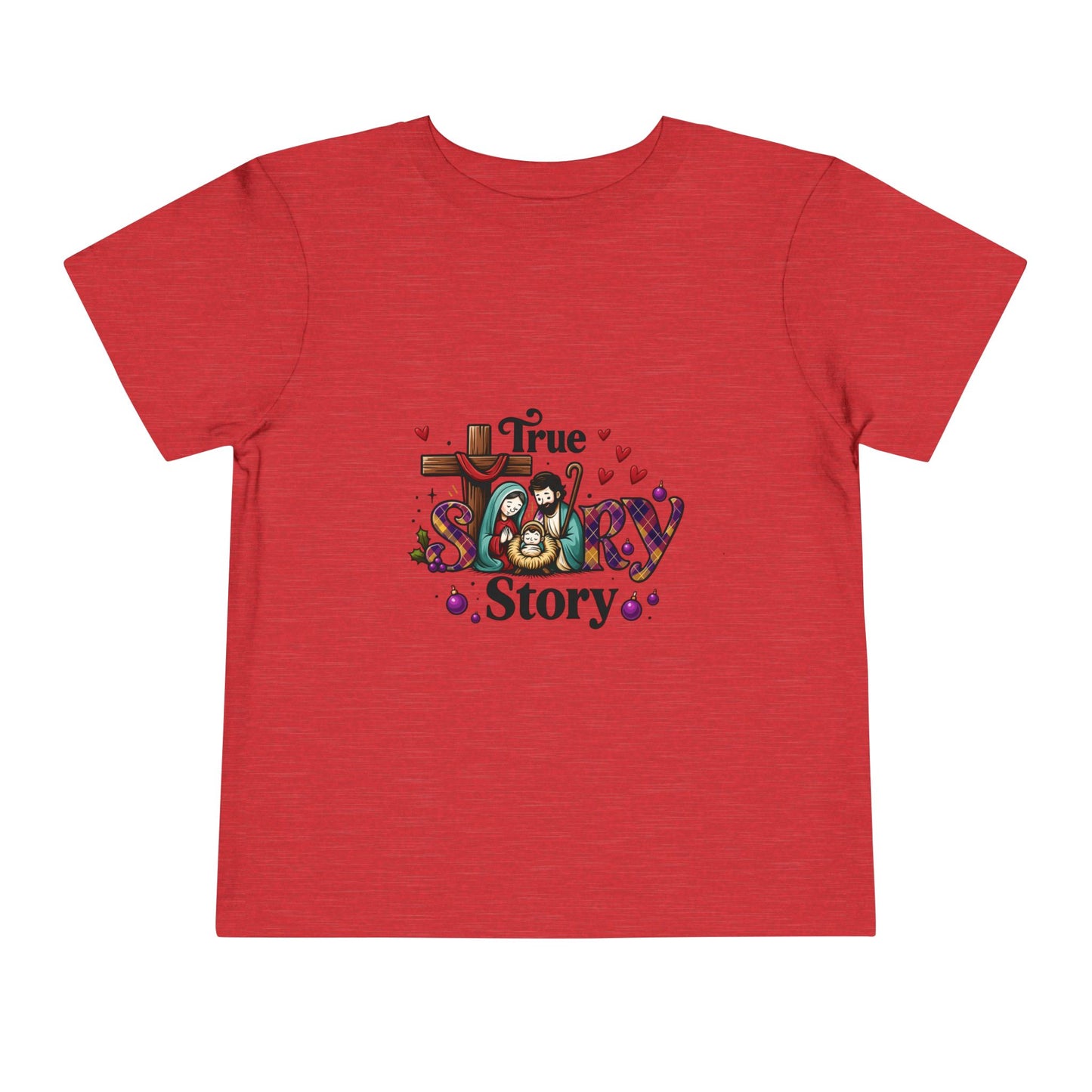 True Story Nativity Toddler Christmas Tee