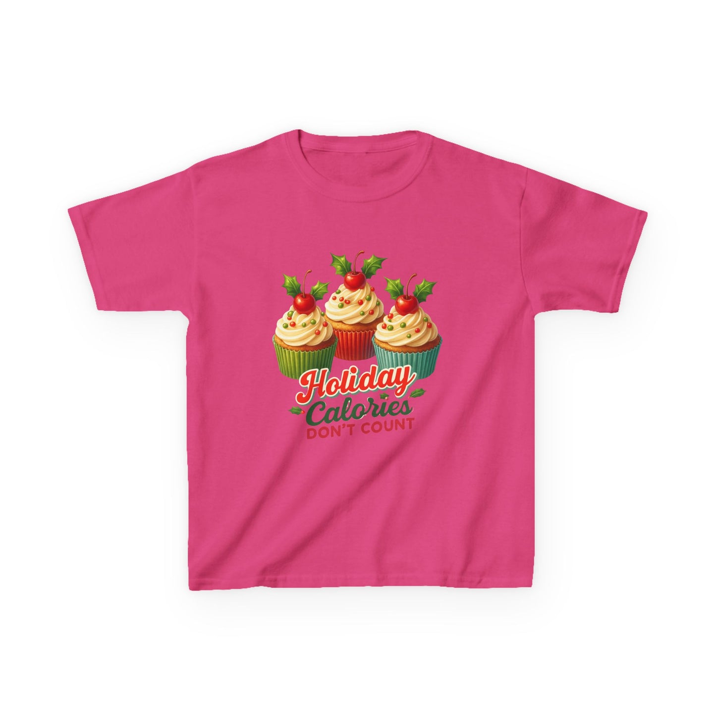 Holiday Cupcake Dino Tee - Christmas Fun!