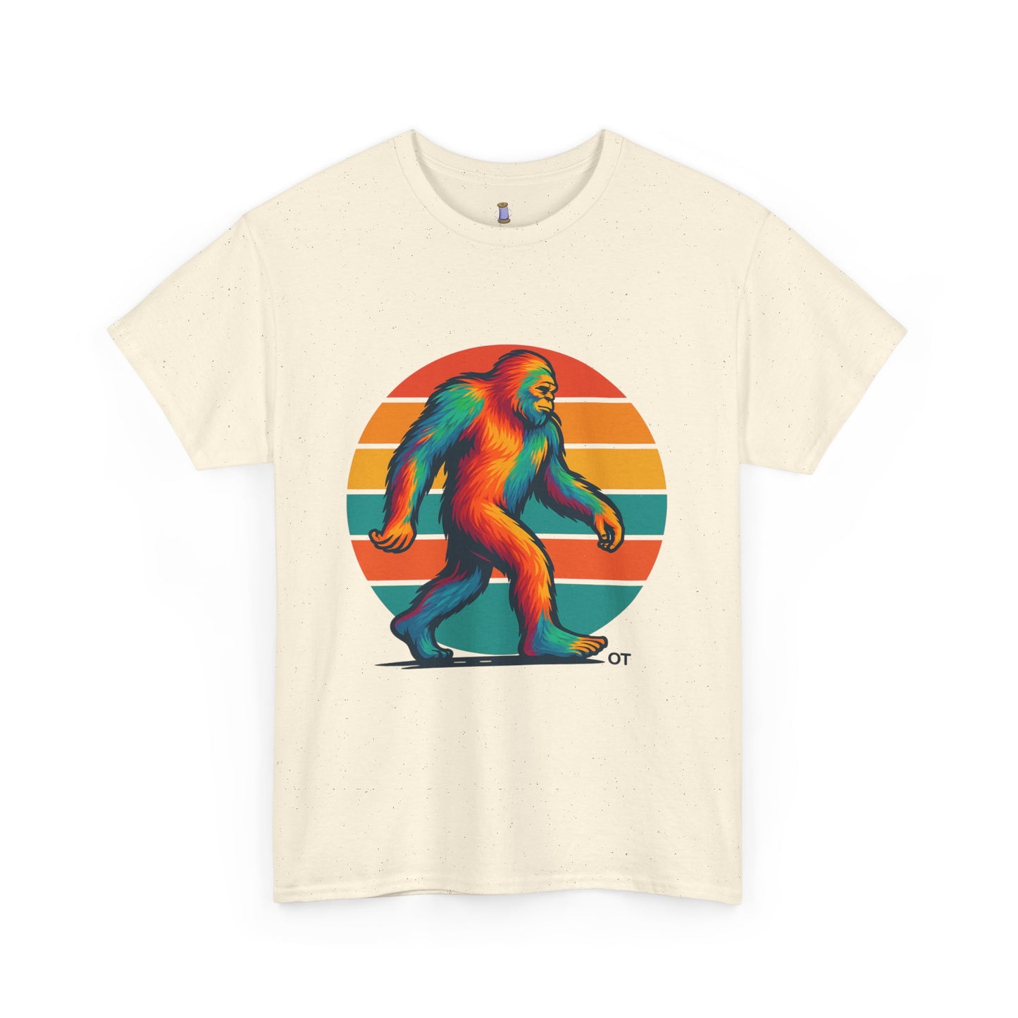 Colorful Bigfoot Unisex T-Shirt, Fun Graphic Tee for Nature Lovers, Perfect for Holidays, Festivals, Camping, Gifts