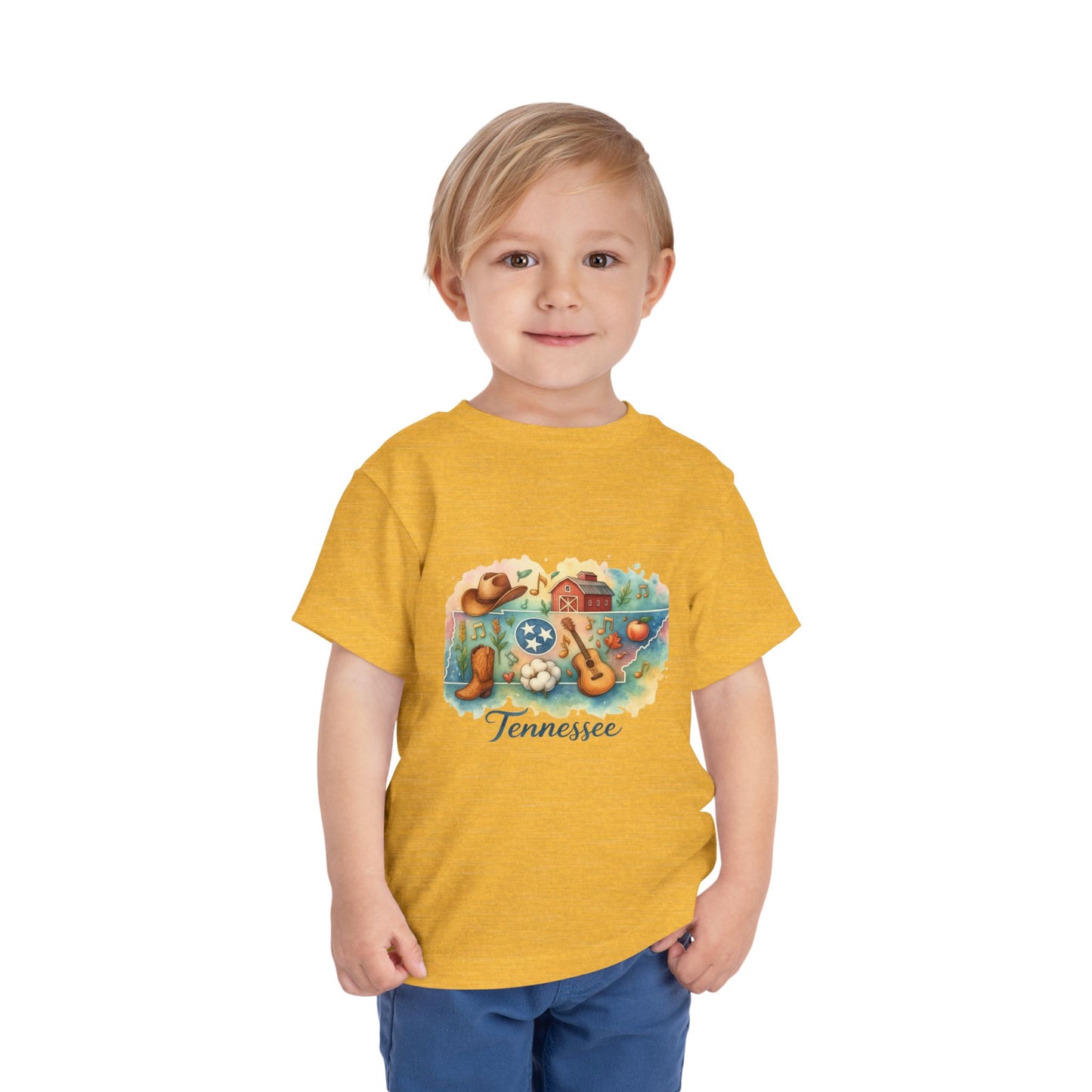 Toddler Tee Tennessee Watercolor Illustration