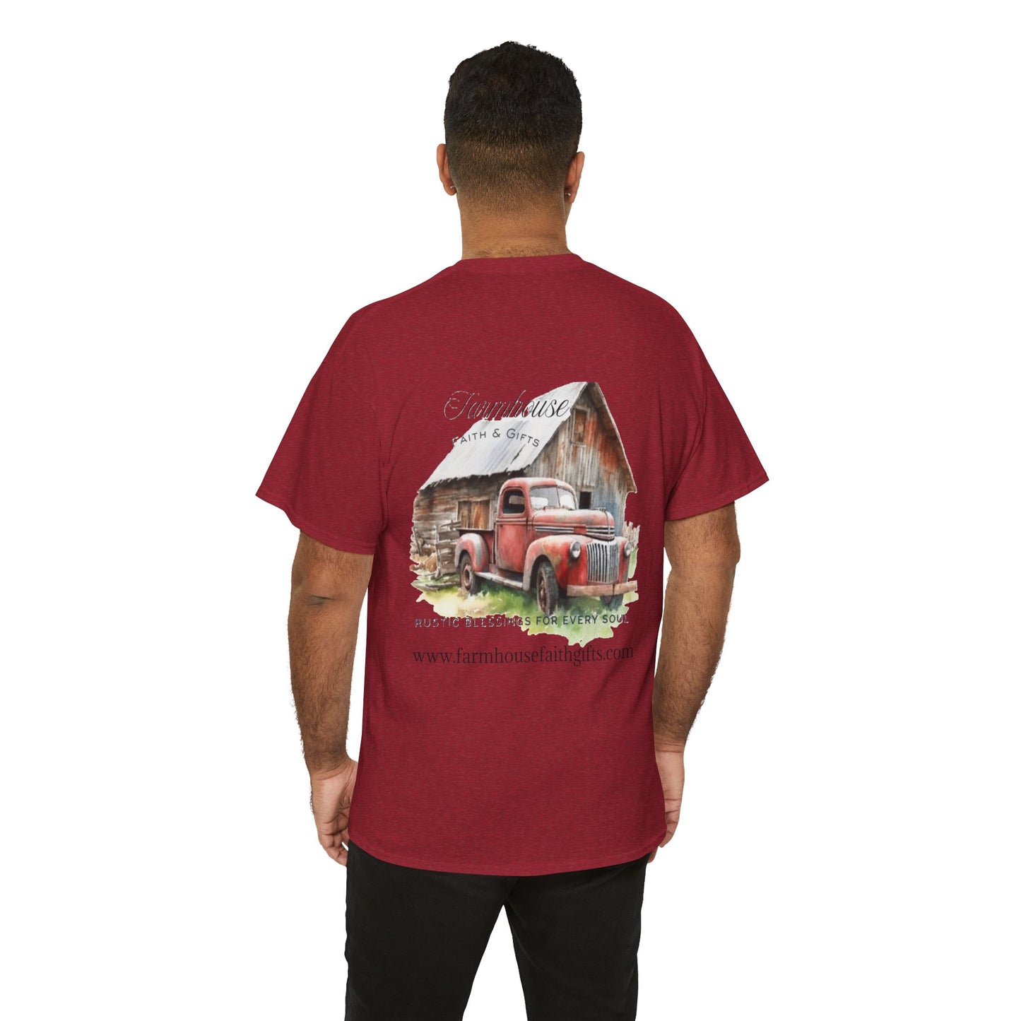 Rustic Farmhouse Unisex Tee, Country Style Shirt, Vintage Truck Tee, Back to Nature Apparel, Ideal Gift for Farm Lovers