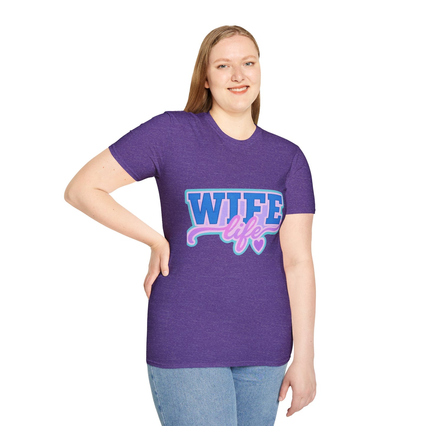 Wife Life T-Shirt, Cute Wife Tee, Unisex Graphic Shirt, Gift for Her, Couple's Apparel, Casual Wear, Birthday Gift