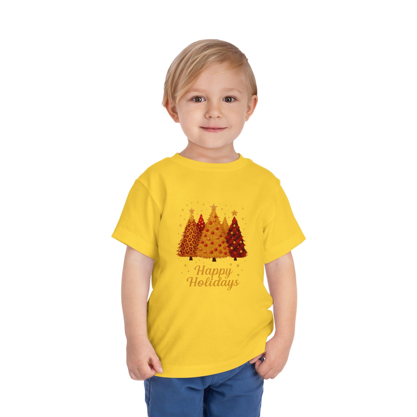 Happy Holidays Christmas Tree Toddler Tee