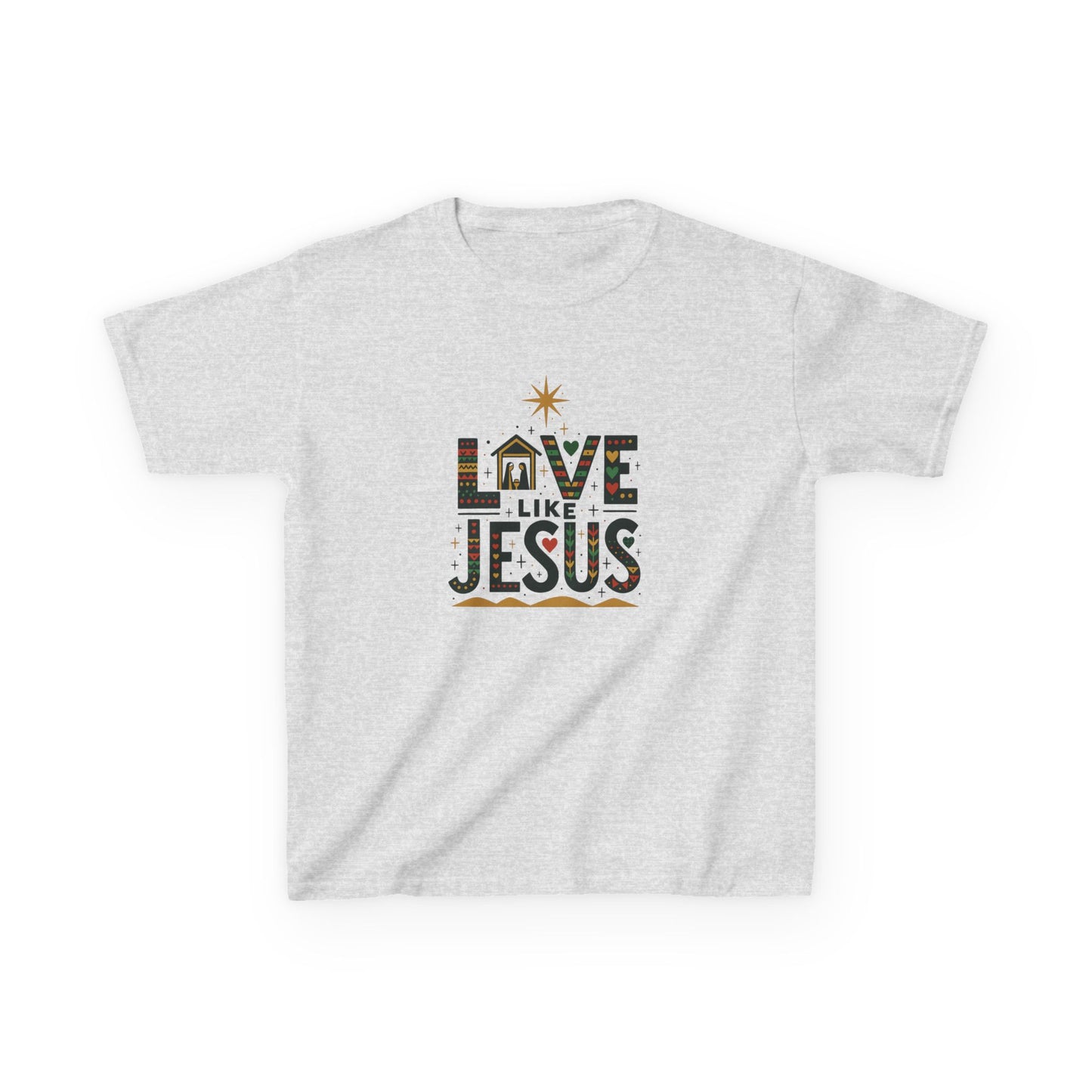 Live Like Jesus Christmas Dinosaur Tee