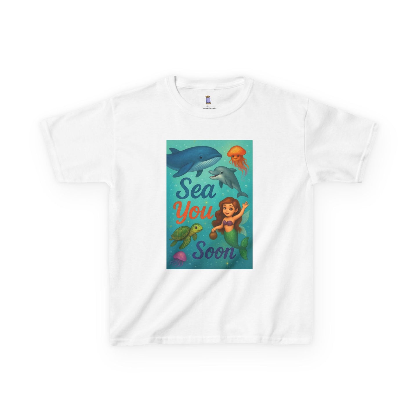 Kids Sea-Themed Tee, Ocean Adventure Shirt, Summer Casual Wear, Beach Birthday Gift, Fun Underwater T-Shirt, Nautical Kids Apparel