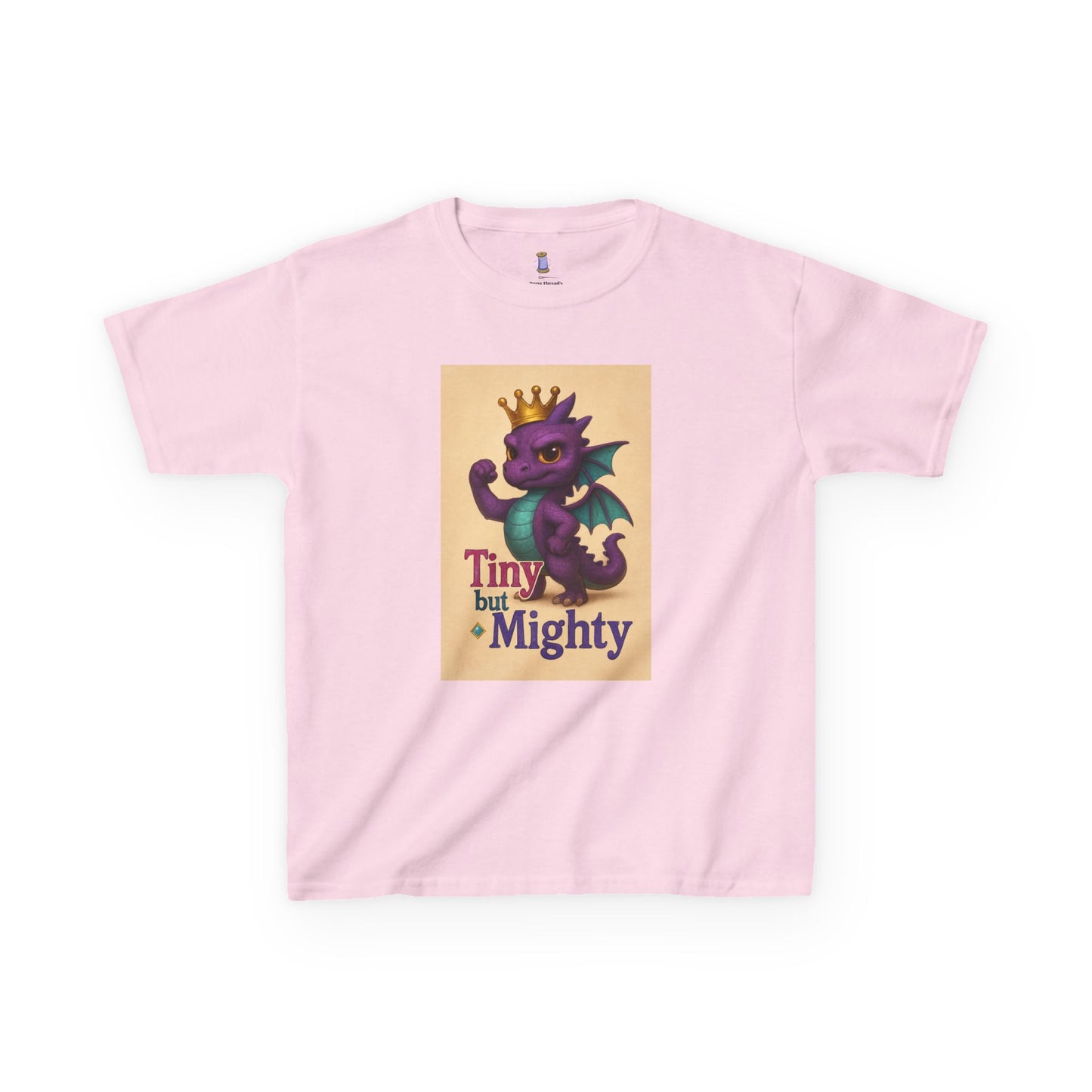 Kids Dragon Tee, Fun Kids T-Shirt, Tiny but Mighty Shirt, Unique Kids Apparel, Gift for Young Adventurers, Cute Dragon Design