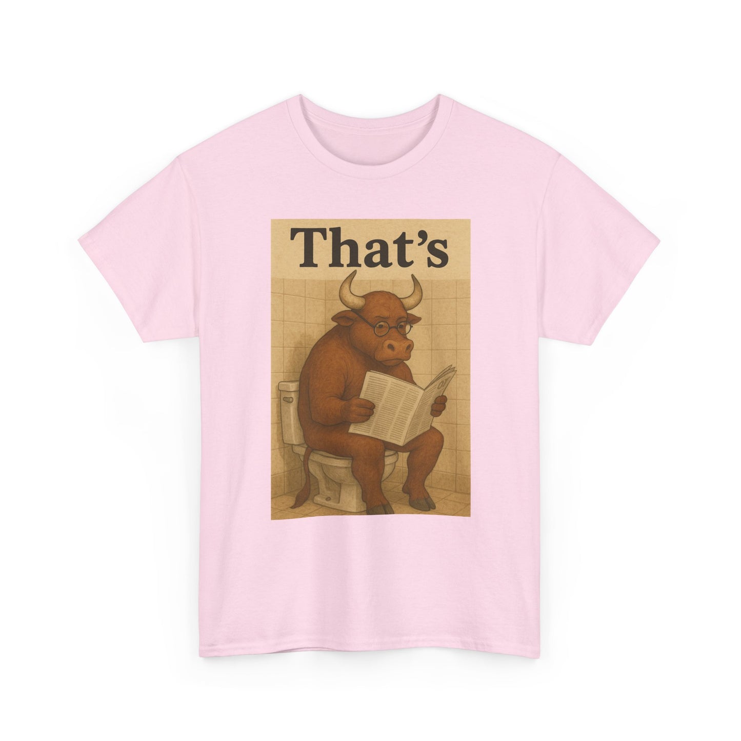 Bull on Toilet Unisex Tee