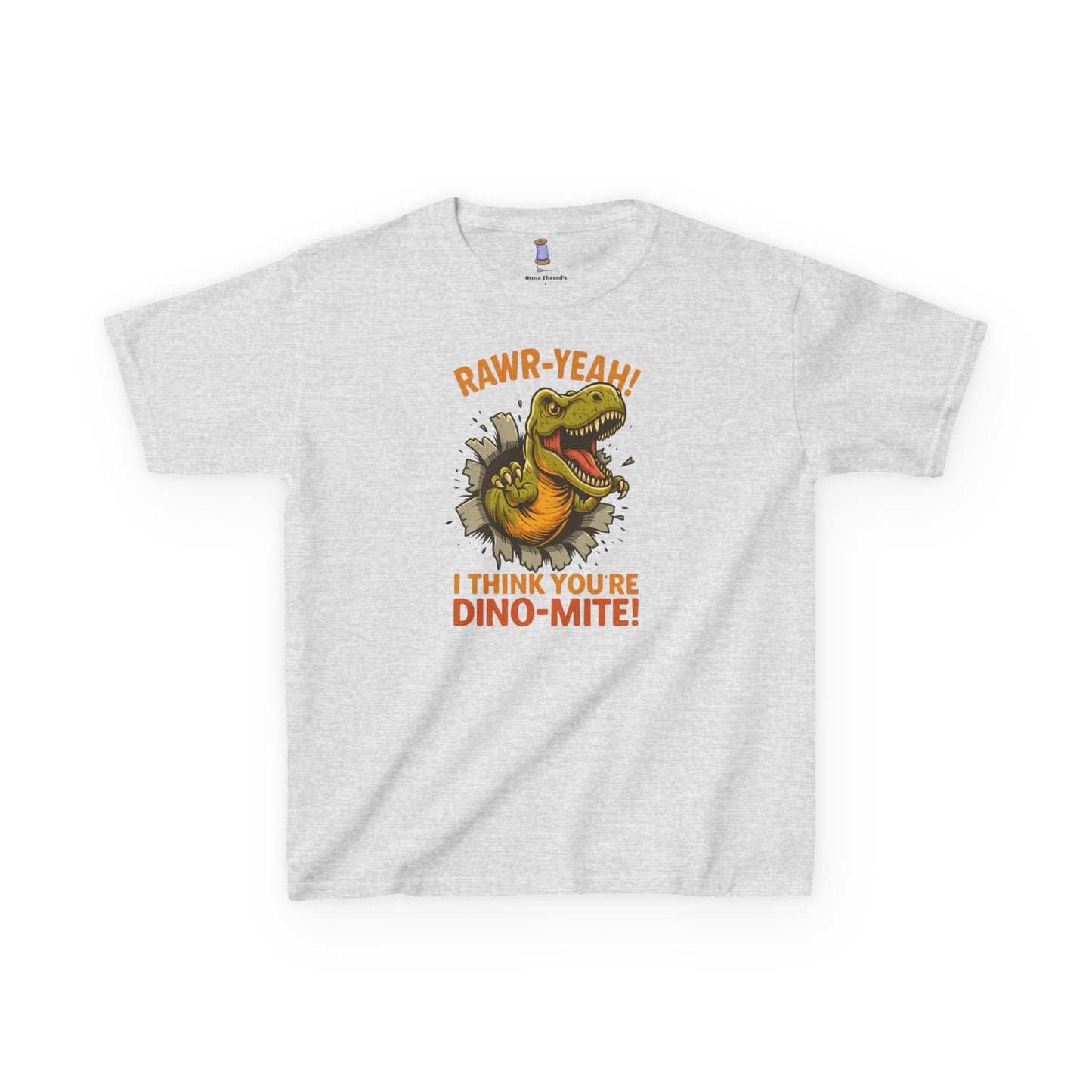 Dino-Mite Kids Tee - Fun Dinosaur T-Shirt for Boys and Girls, Perfect for Birthdays, Everyday Play, Dinosaur Lovers, Casual Wear