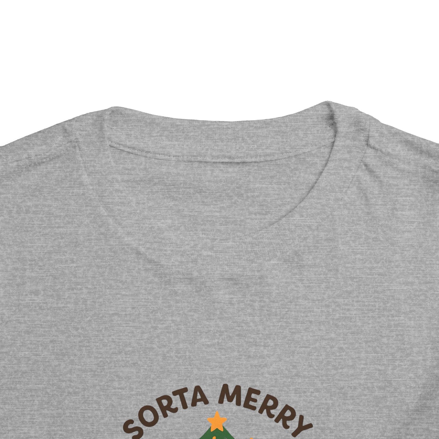Sorta Merry Sorta Feral Raccoon Toddler Christmas Tee