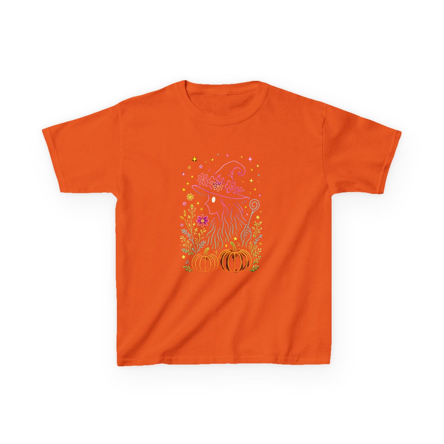 Pastel Witch Silhouette Dinosaur Tee - Holiday Fun!