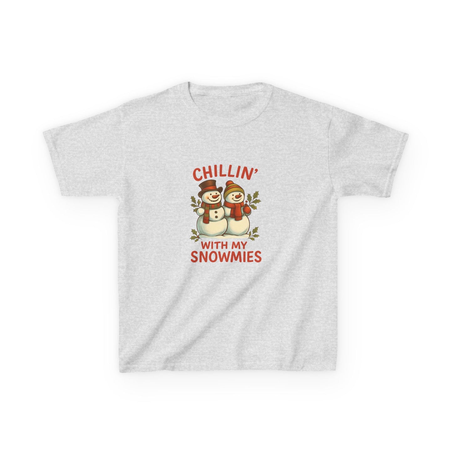 Chillin' Snowmies Christmas Tee - Kids' Holiday Shirt