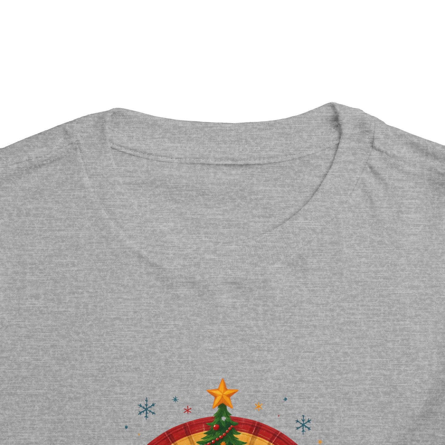 Merry Christmas Plaid Rainbow Tree Toddler Tee