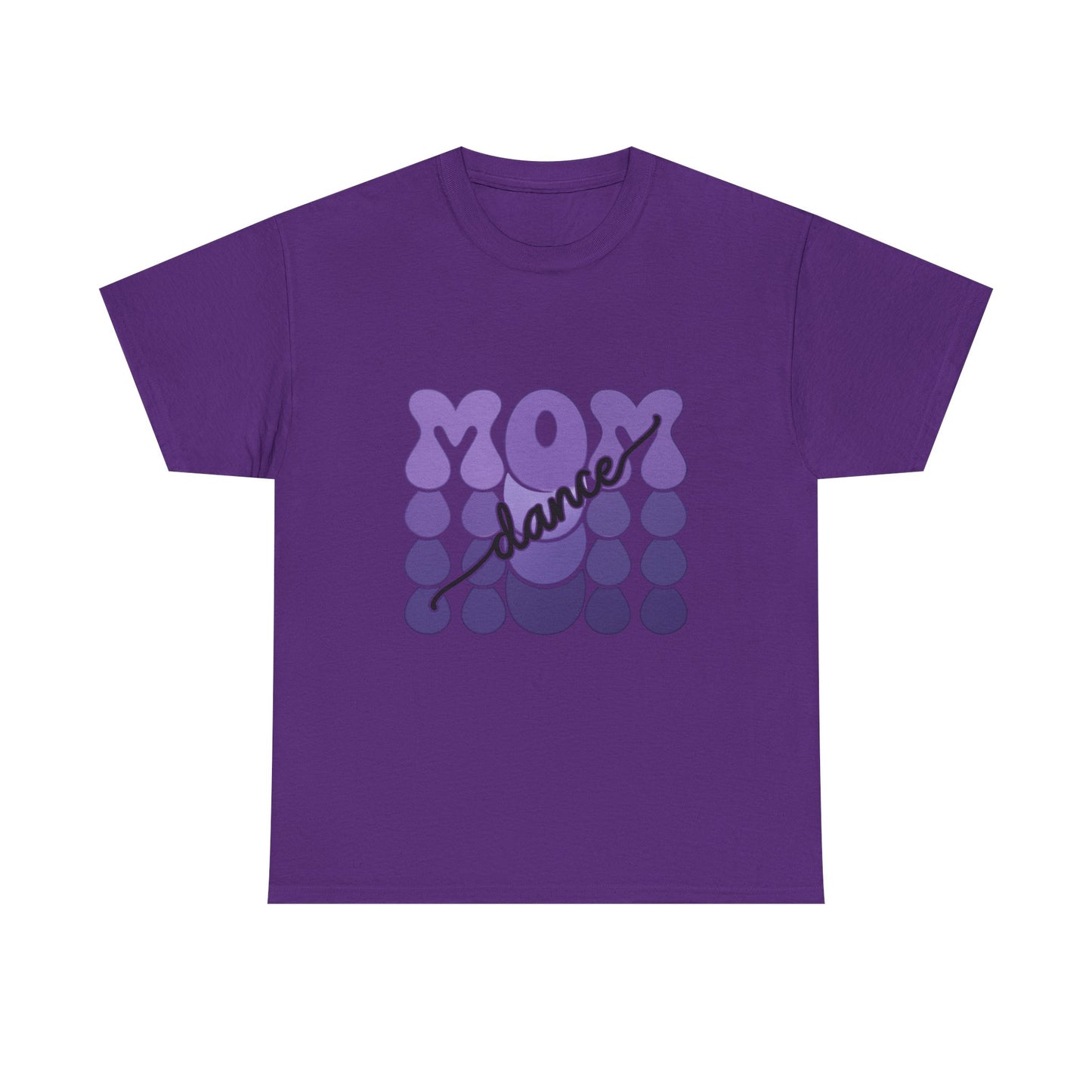 MOM Dance – Purple Letter Stage Spirit Tee