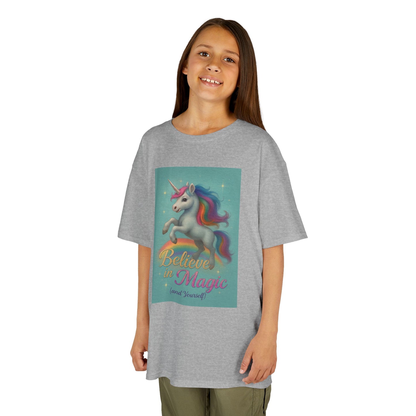 Unicorn Magic Kids Tee - Believe in Magic, Kids T-Shirt, Unicorn Shirt, Birthday Gift, Playtime Apparel