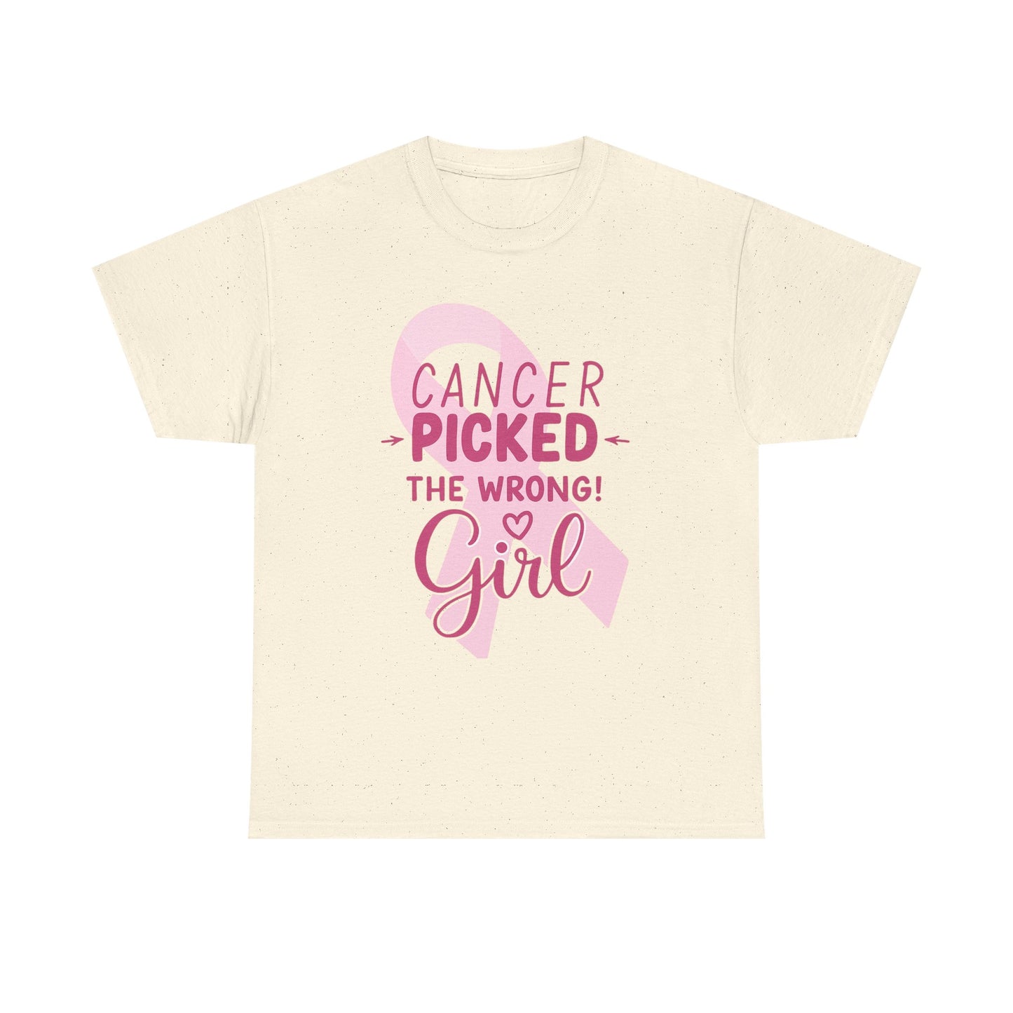 Cancer: The Wrong Picked Girl - Pink Ribbon Tee