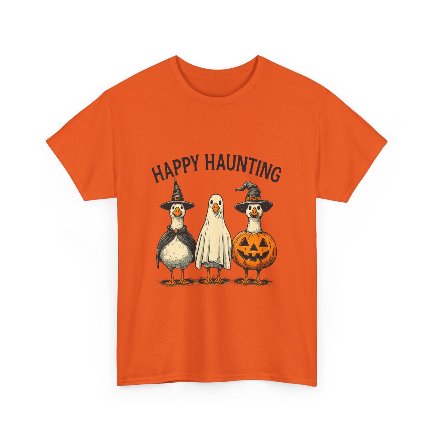 Happy Haunting Geese Halloween Tee