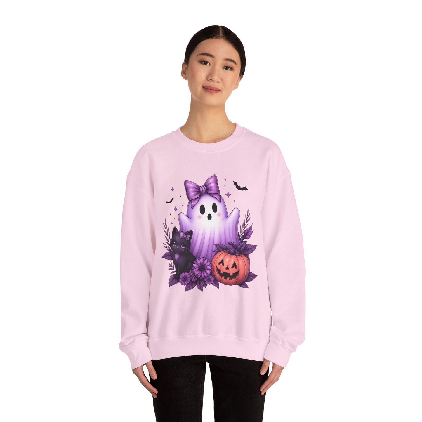 Cute Halloween Ghost Crewneck Sweatshirt