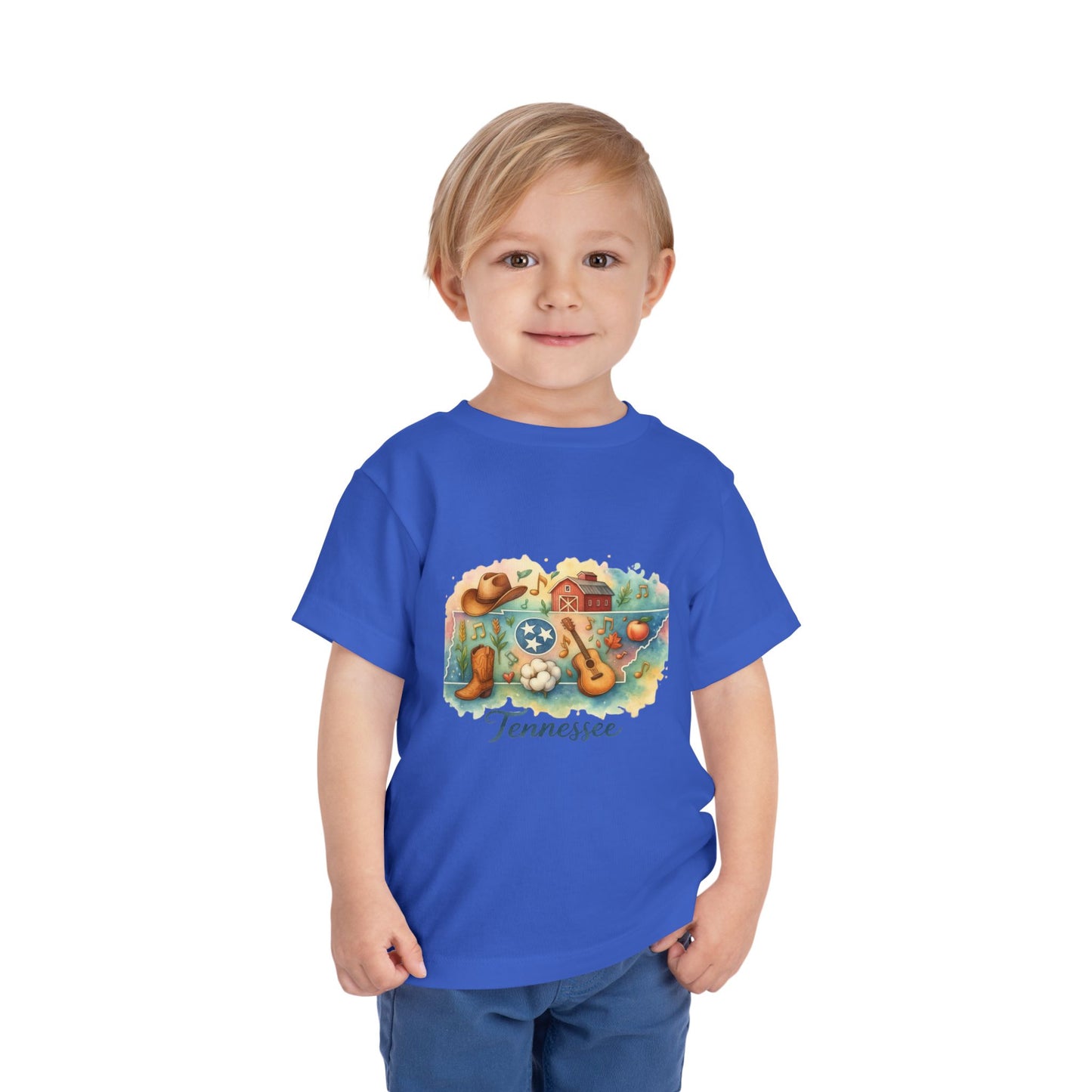 Toddler Tee Tennessee Watercolor Illustration