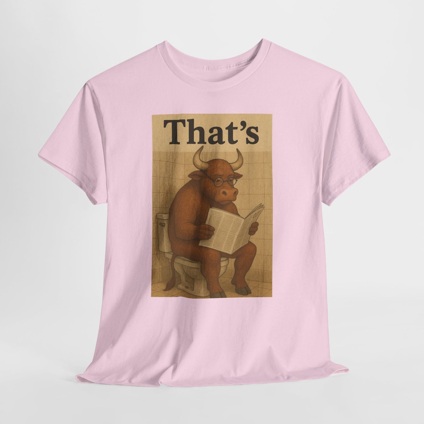 Bull on Toilet Unisex Tee