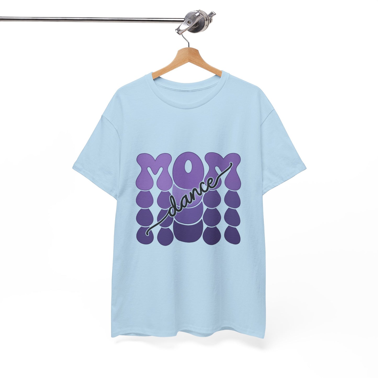 MOM Dance – Purple Letter Stage Spirit Tee