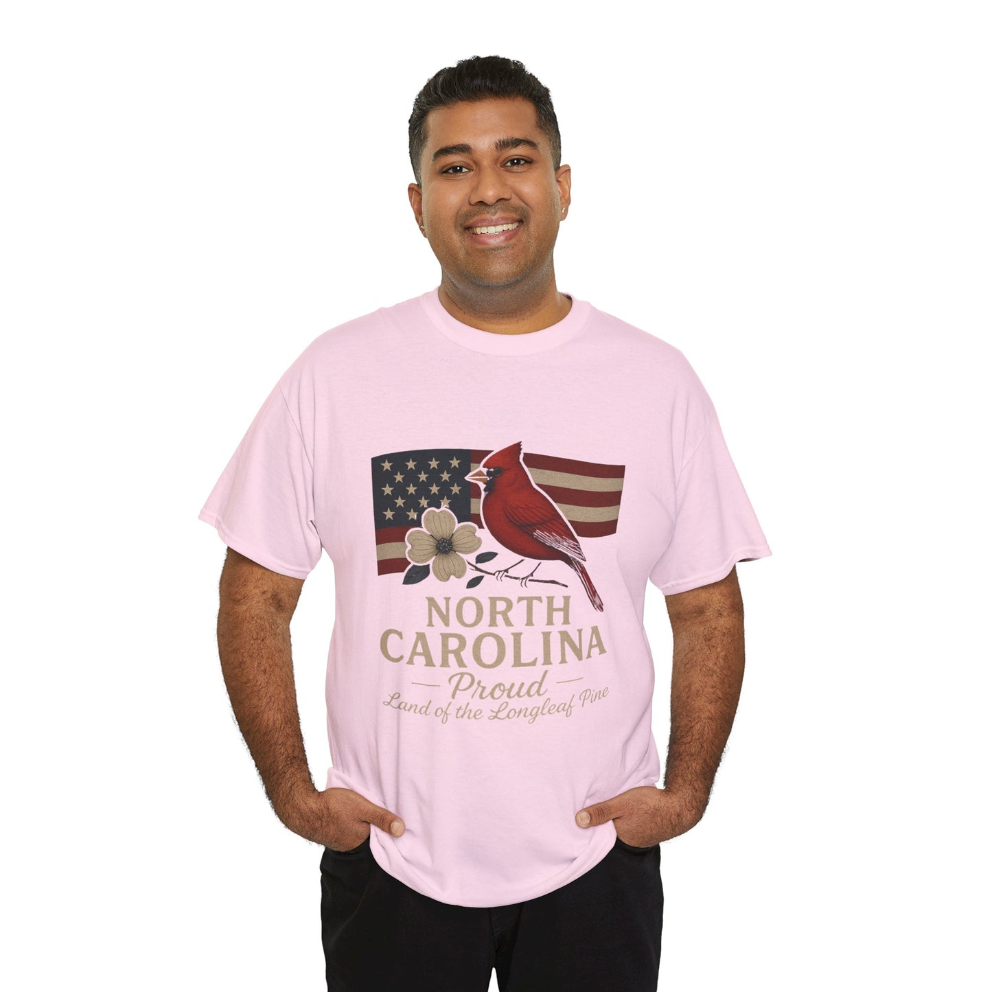 NC Pride: Cardinal, Dogwood & State Flag Tee