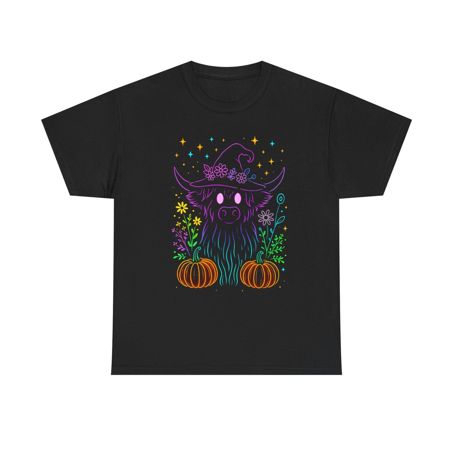 Highland Cow Witch Hat Tee