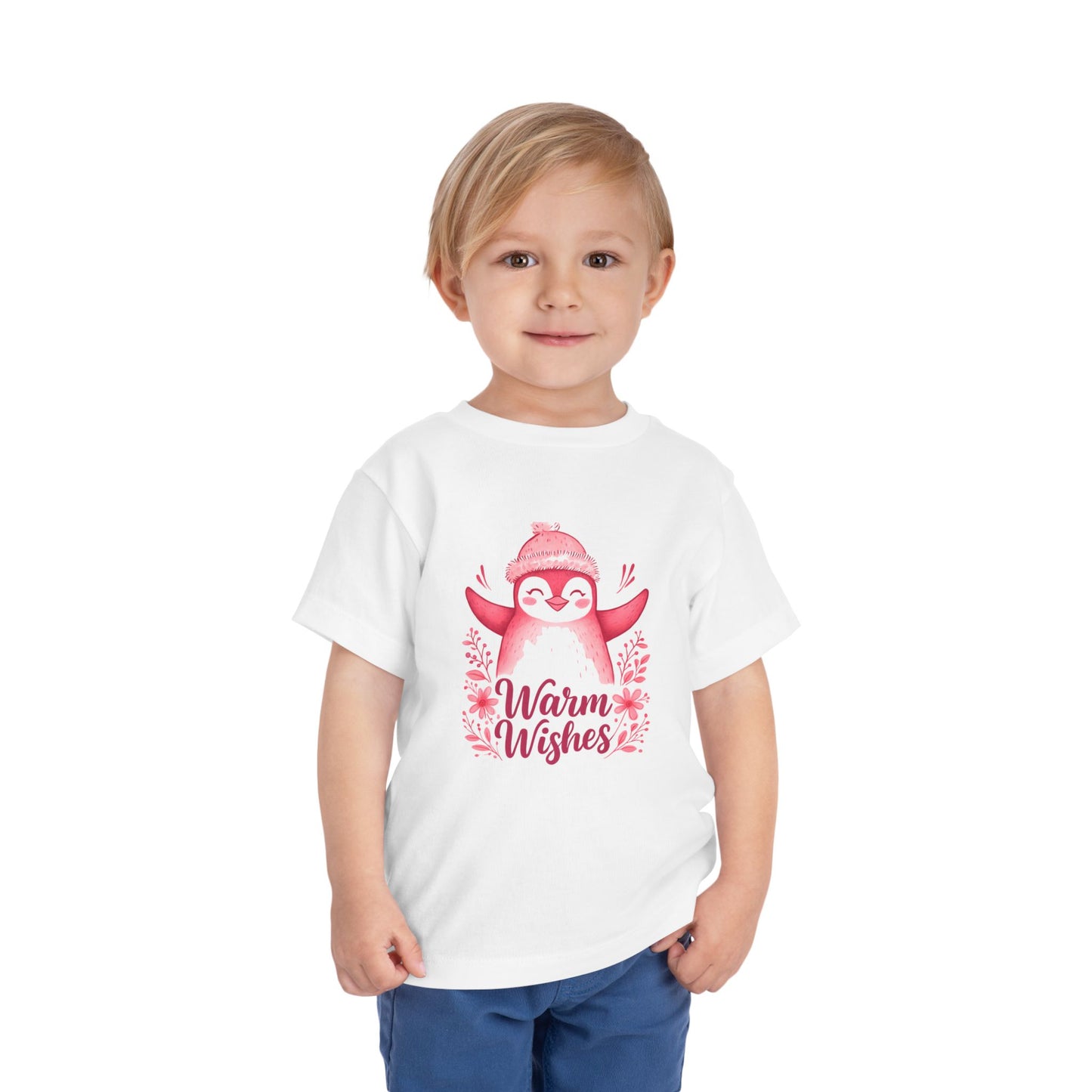 Warm Wishes Penguin Toddler Christmas Tee